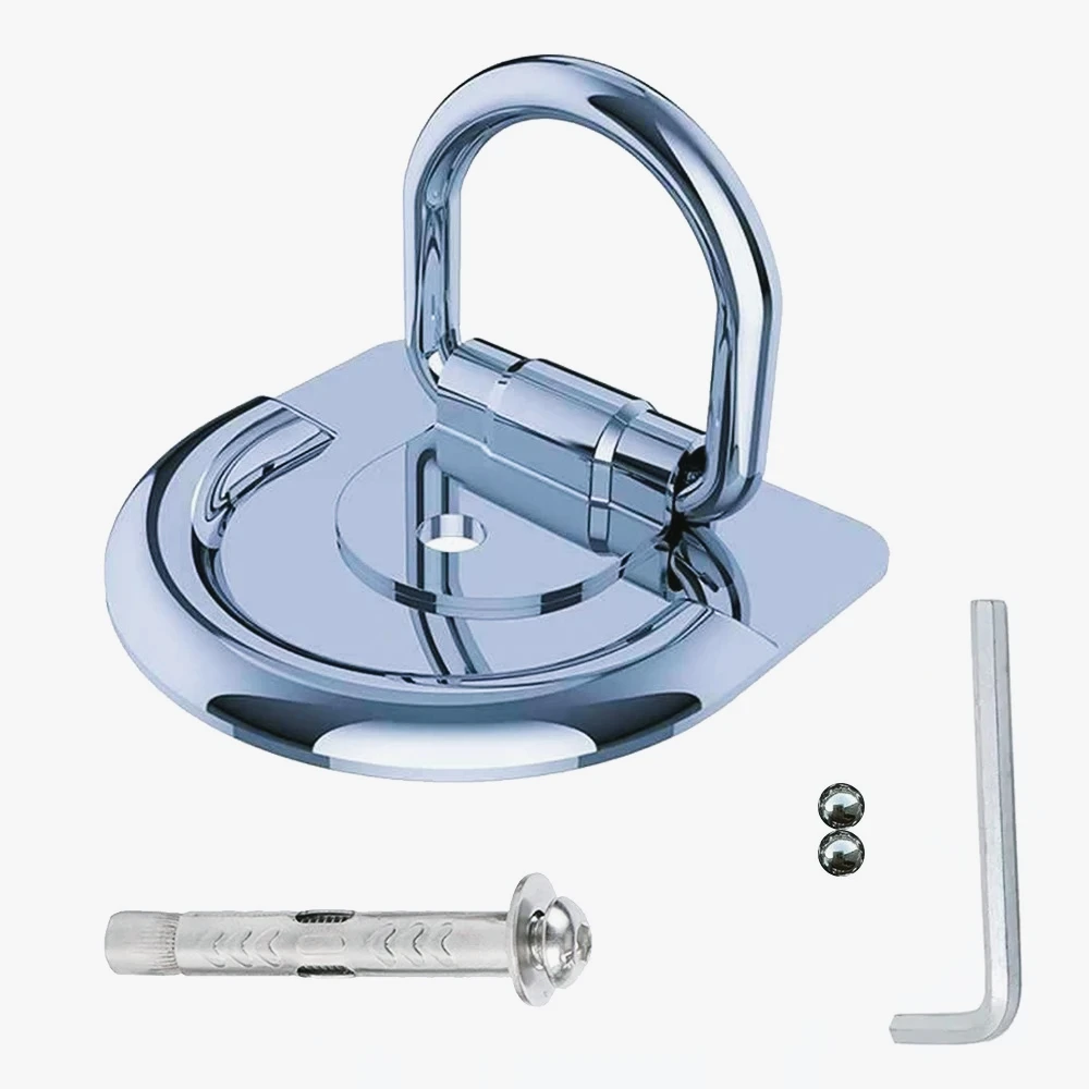 Cerradura  anclaje  tierra  acero para motocicletas: kit  seguridad antirrobo con tornillo  expansión, bolas  acero y llave