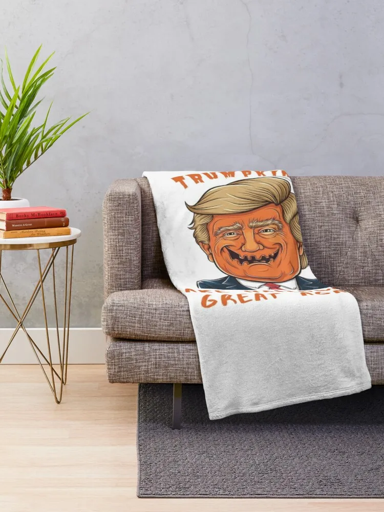 Trumpkins: Make Halloween Great Again – Funny Pumpkin Halloween Shirt, Sweatshirt, Hoodie Throw Blanket Luxury St Sofa Blankets