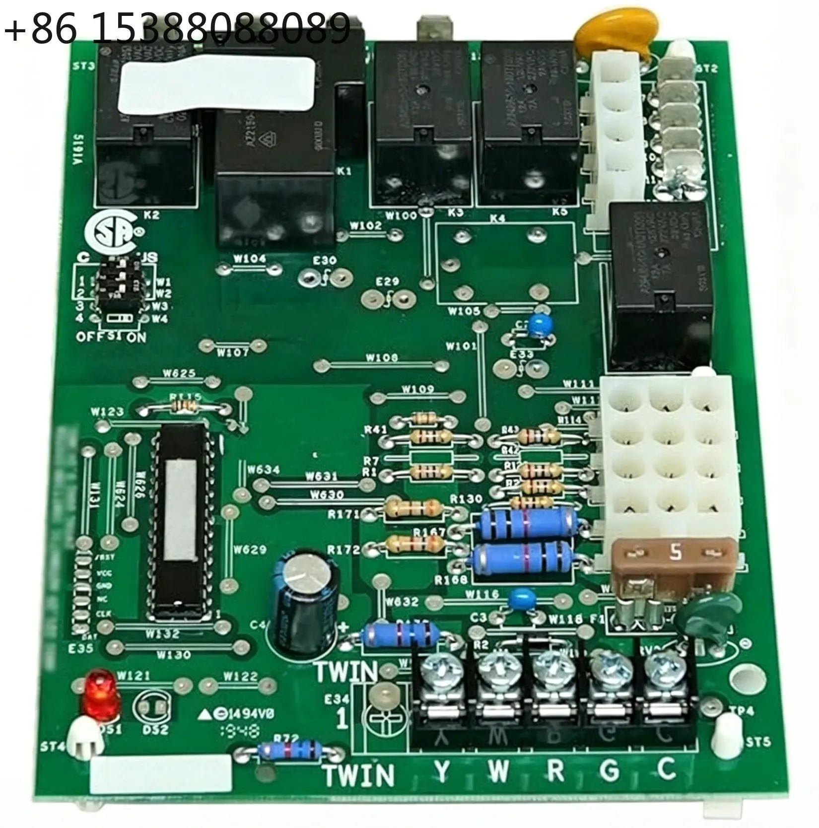 50A55-3797 Integrated Furnace Control Board Direct Replacement for White-Rodgers Trane HVAC System(1pcs)