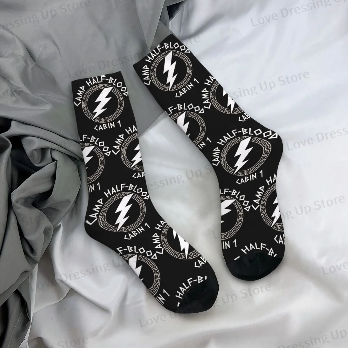 Percy Jackson Cabin 1 Camp Half-Blood Men Women Socks Cycling Novelty Suitable for all seasons Stockings Gift