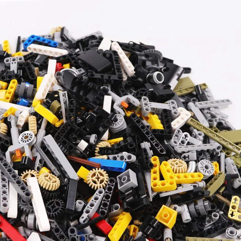 Blocs techniques de 1Kg, accessoires, broches, connecteur d'essieu, roues à faisceau, pièces de taille multiple, blocs de construction, jouets pour enfants, nouveau