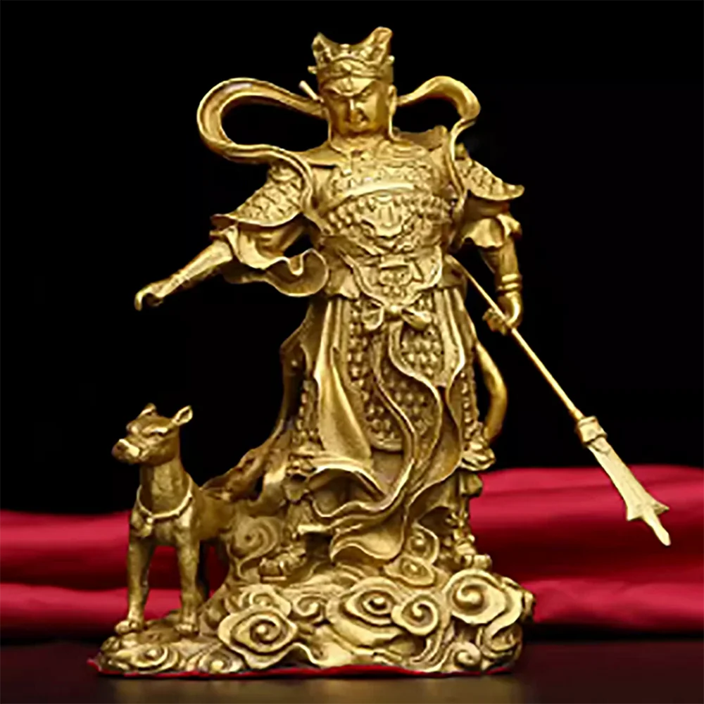 Yang Jian's Bronze Statue, Erlang Zhenjun's Bronze Statue, Buddha's Statue, Large Bronze Ware, Auspicious Home Crafts