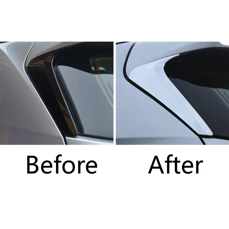 For Toyota Highlander/Kluger 2014-2015 Car ABS Chrome Rear Window Side Spoiler Trim