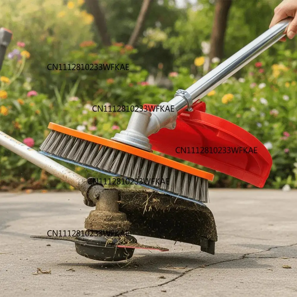 Lawn Mower Cleaning Brush High-Efficiency Adjustable Handle Weed Remover Tool for Deck Garden Yard Floor Patio Farm Tile Grout