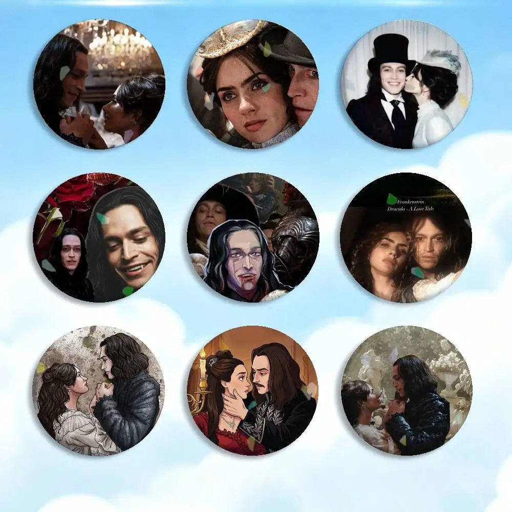 

D-Dracula A Love T-Tale Badges Creative Tinplate Button PinsBrooch Badge Clothes Backpack