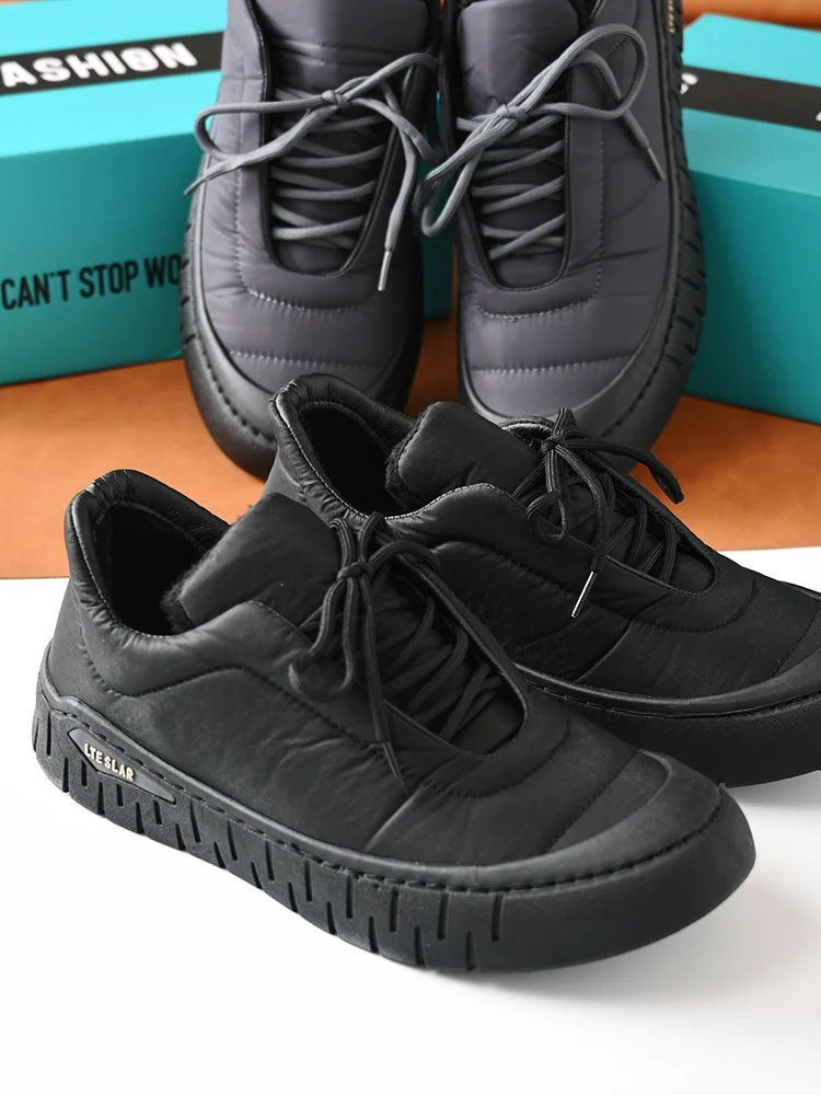 

Men's down Cloth Soft Outdoor Winter Sports Casual Shoes Waterproof Windproof Warm Anti-slip Cotton Boots for Outdoor Activities