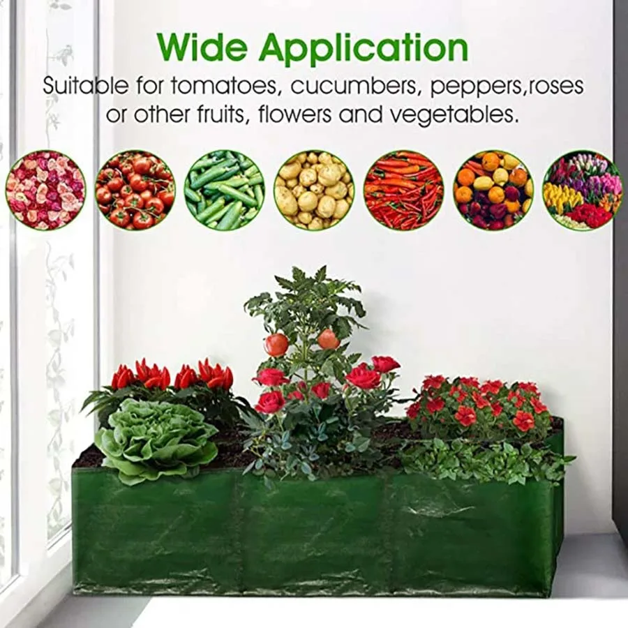 4/6/8 Grids Grow Bag Plant Garden Planter Vegetable Flower Nursery Pot Flowerpot Round Cultivation Growth Container Outdoor ﻿ gallery 1