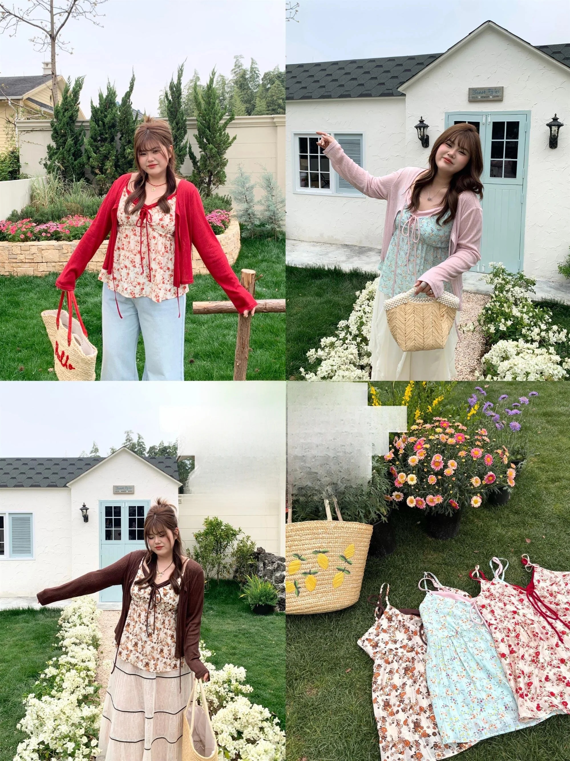 

Spring Outing Season 27 Night 9NailooStudio Spring And Bright Holiday Floral Print Halter Top plus Size Women's Fashion