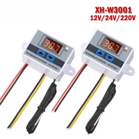 XH-W3001 12V/ 24V/ 110V /220V W3001 Digital LED Temperature Controller 10A Thermostat Control Switch Probe