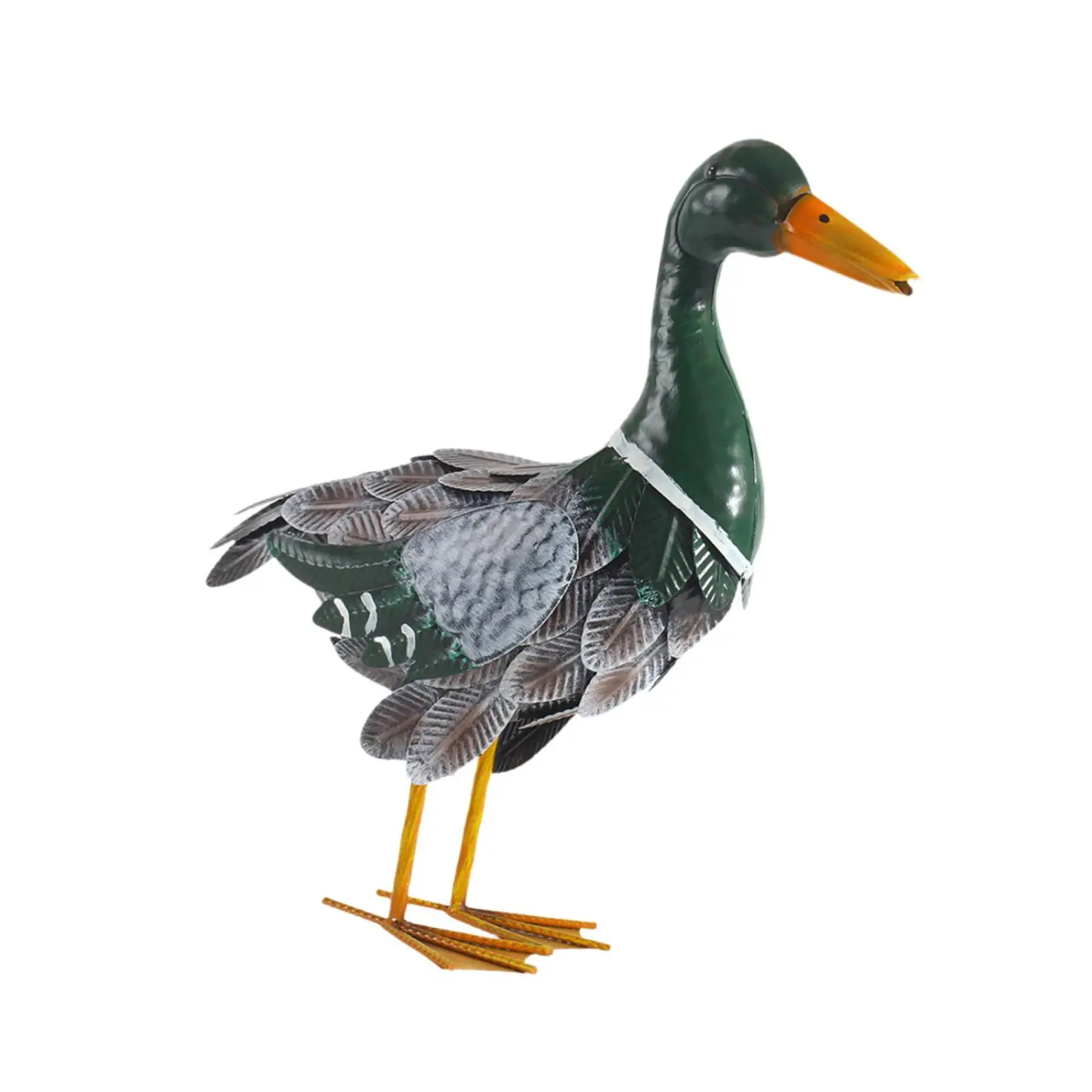 

Duck Figurine Balcony Iron Multicolor Standing Home Patio Decoration Party Homes Yards Decorative Lawn Yard Decor Duck Sculpture