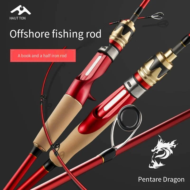 

Red Dragon Telescopic Carbon Fishing Rod, 24T Spinning Cane, M Fast Sea Casting, Carp Pole Lure, River Wish Travel,1.5m,1.68m