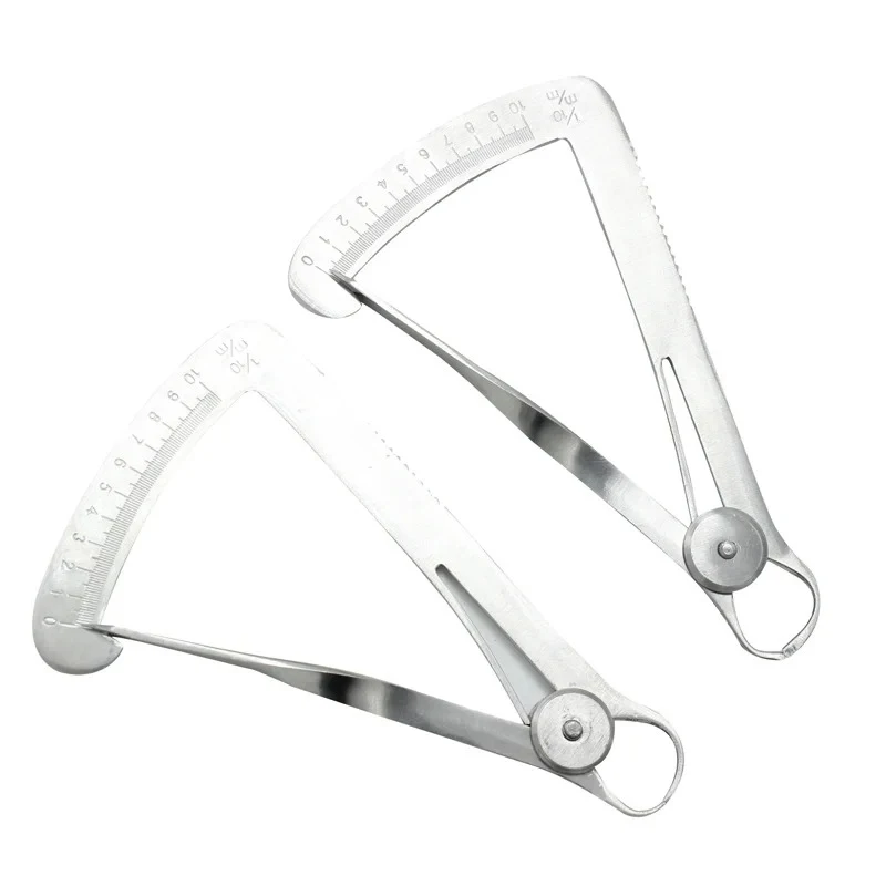 Dental  Caliper Ruler For Wax Crown Gauge Stainless Steel Measuring 0-10mm Dentistry Surgical Instruments Tools