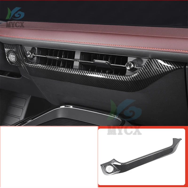 

FOR FORD MONDEO 2022 + Car Accessories ABS Carbon Interior Middle Console Air Vent Outlet Cover 1pcs
