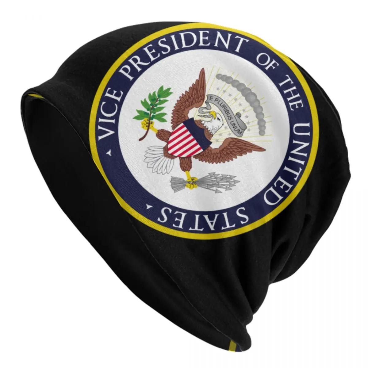 Usa President Seal Flag Coat Of Arms Bonnet Hats Hip Hop Knit Hat For Men Women Winter Warm Skullies Beanies Caps