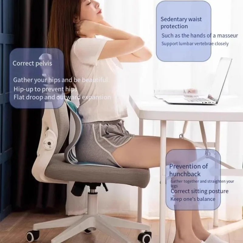 Protective Cushion Chair Accessories Waist Protection Students Works Universal Classroom Office Correct Sitting Posture Portable