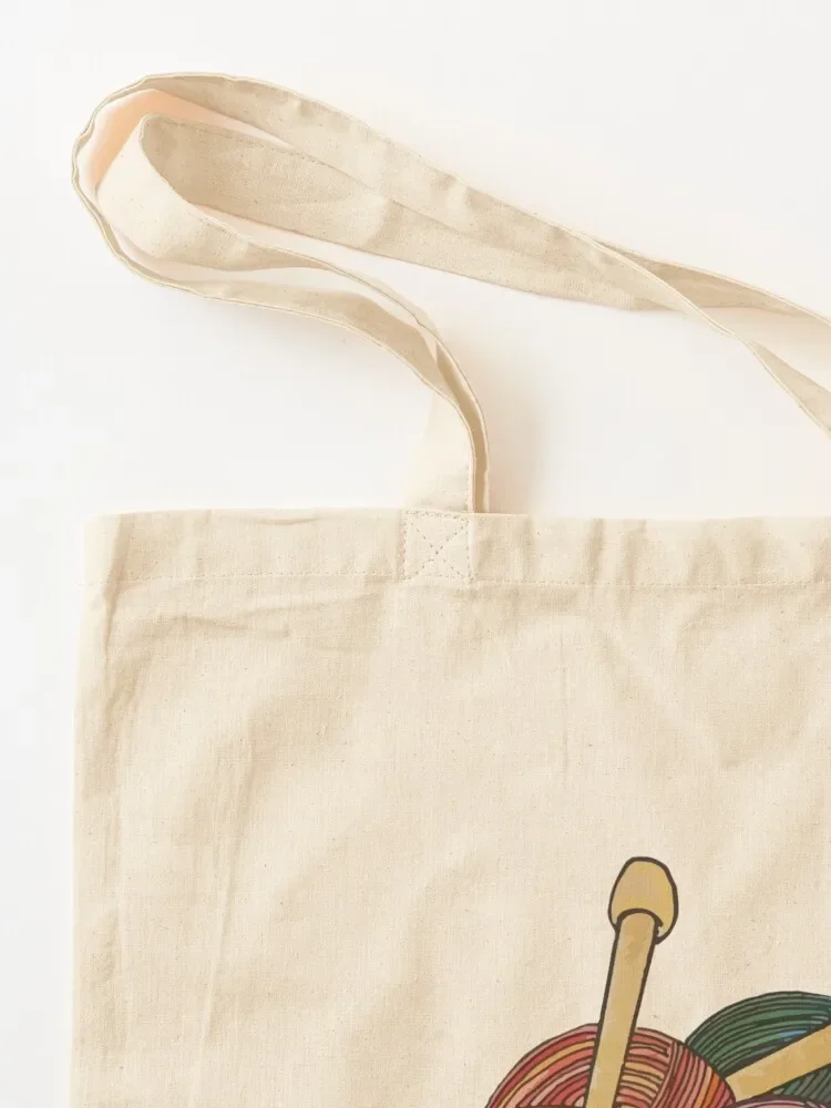 Yarn & Needles Tote Bag tote bags cloth bags ecological bags custom sac pour femme