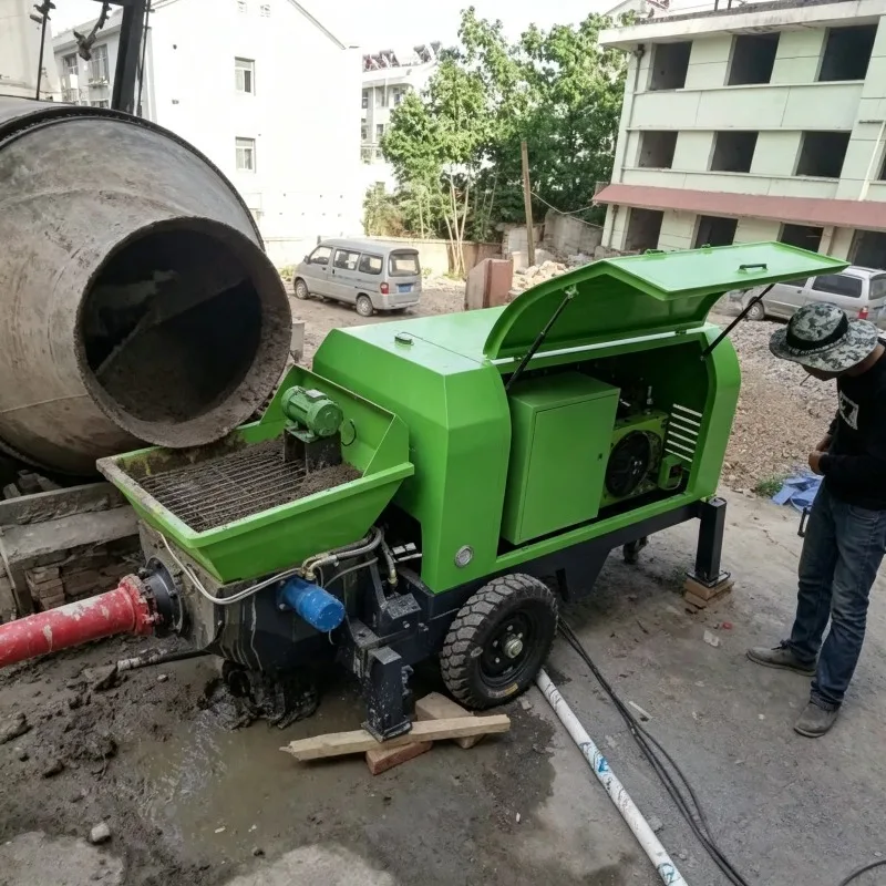 Small Electric Concrete Pump Diesel Concrete Pumping Machine For Home Foundation Repair Portable Pumping Solution Construction