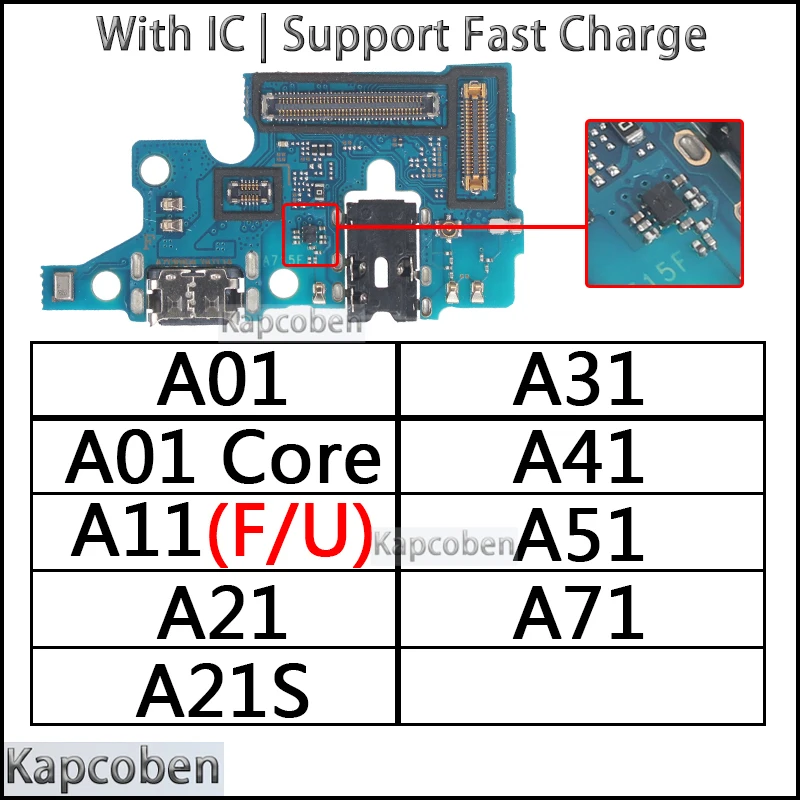 

Usb Dock Charger Port for Samsung Galaxy A51 A71 A01 Core A11 A21 A21S A31 A41 Charging Board Module