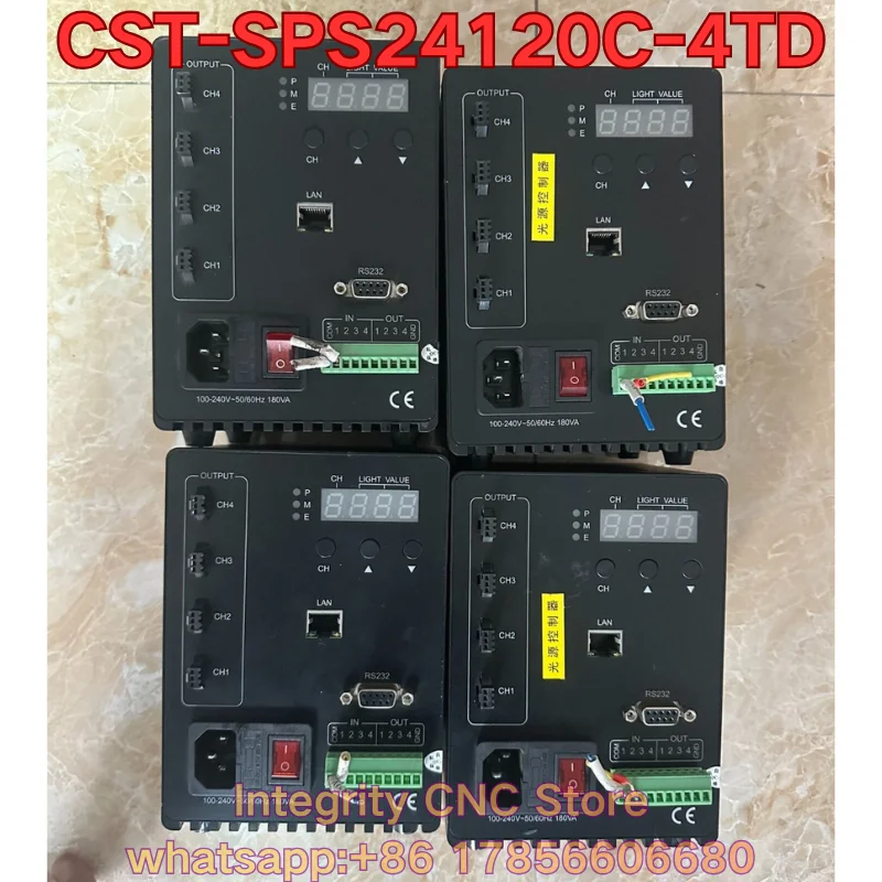 

Second-hand CST-SPS24120C-4TD industrial light source controller function test is normal