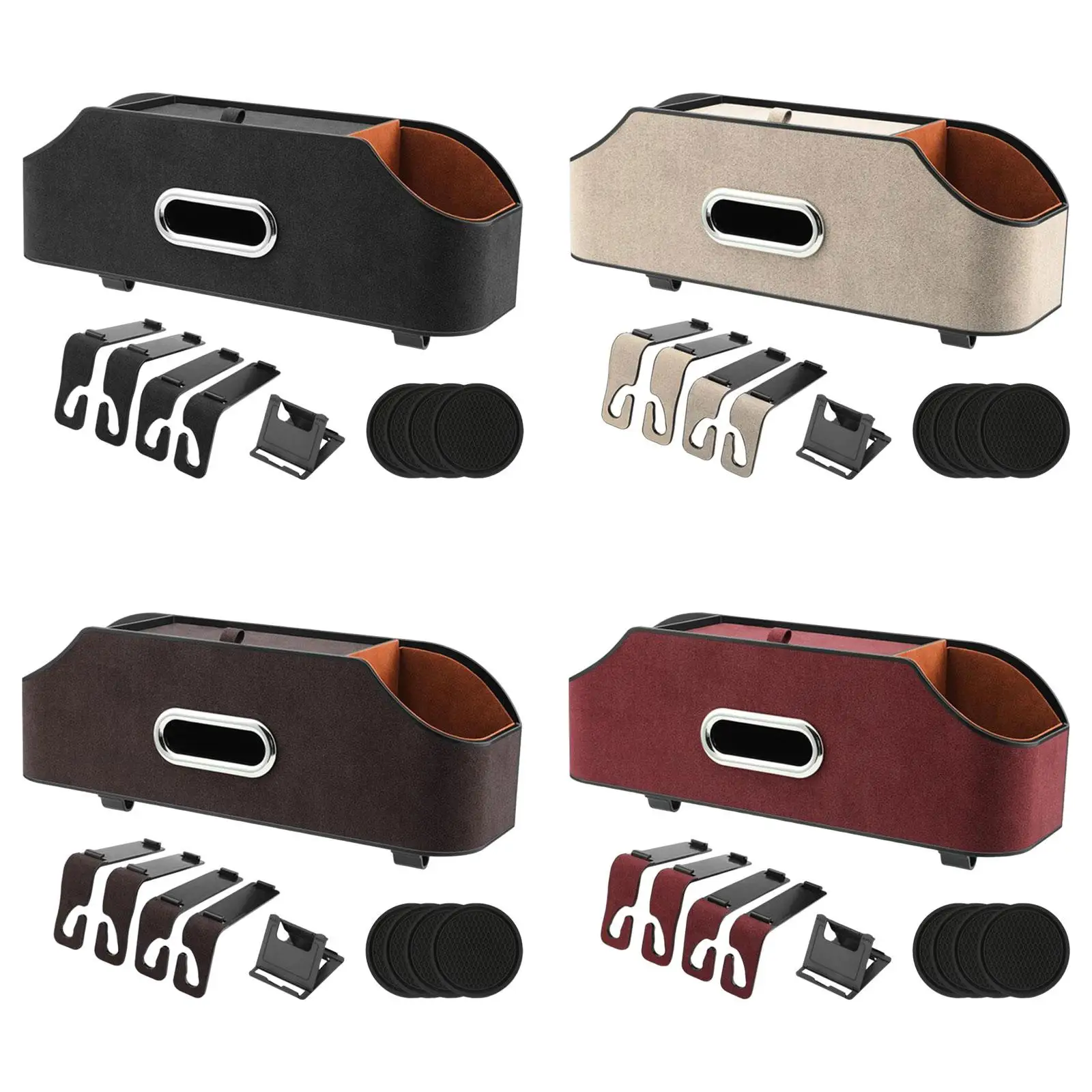 Car SUV Seat Headrest Organizer Cup Napkin Holder Tear Resistant Universal