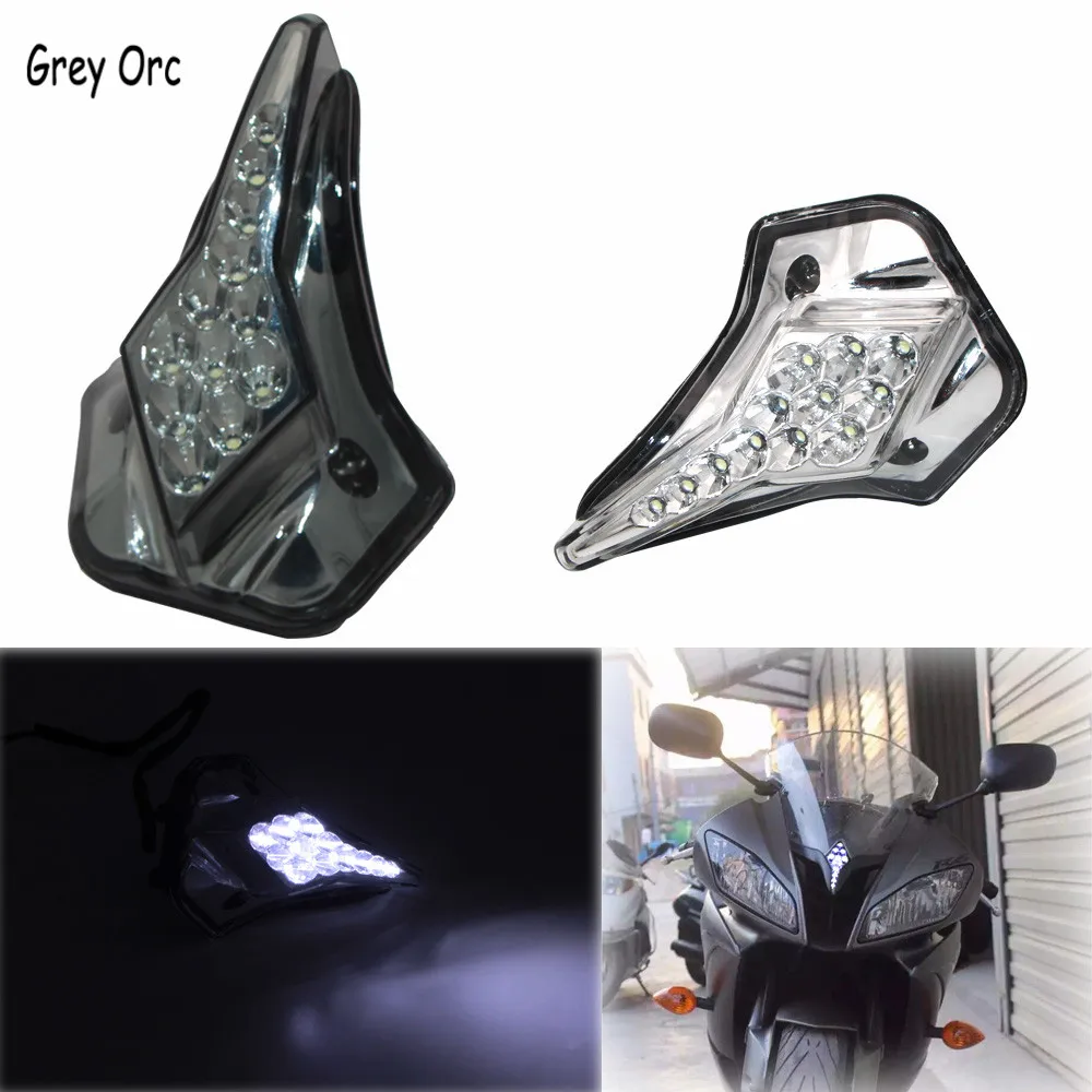 For YAMAHA YZF-R6 YZF R6 YZFR6 2008 2009 2010 2011 2012 Motorcycle Front LED Headlight Headlamp Fog Lamp Head Light