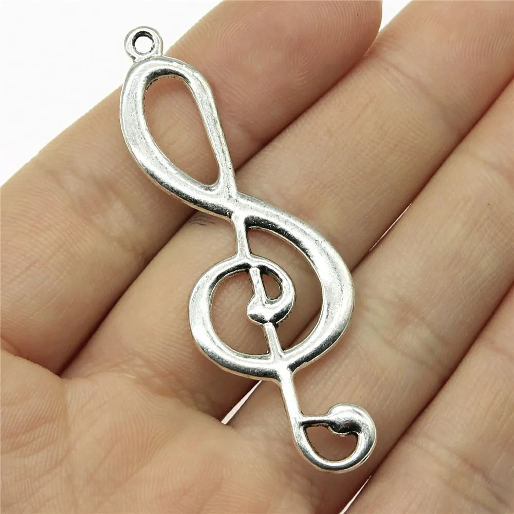 20pcs Music Charms Musical Note Charms For Jewelry Making Antique Silver Color DIY Crafts Making Findings Handmade Jewelry