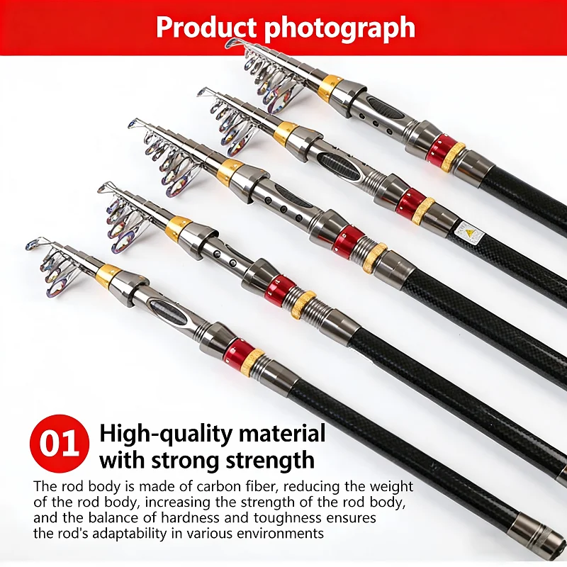 

1.8m mini fishing rod Carbon Fiber fishing rod guides Sea Saltwater Portable Travel Fishing Rod fishing rod spinning