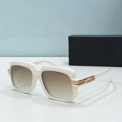 Authentic MOD6073 Premium White Acetate Frame Square Men Women Sun Glasses Retro Fashion Driving Anti-Glare Male Couple Eyewear