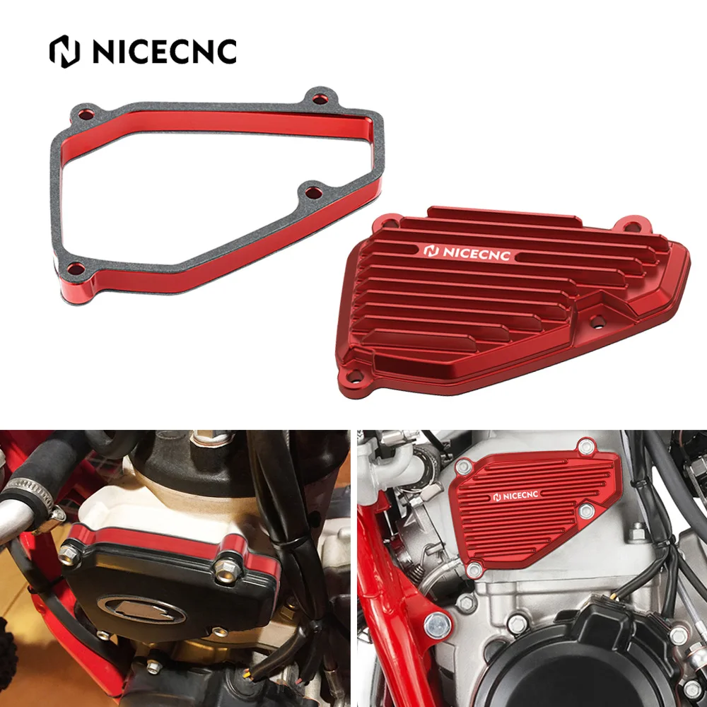 NICECNC For Beta Xtrainer 300 2015-2022 RR 300 RR 250 2013-2024 Motorcycle Left Power Valve Cover & Exhaust Power Valve Spacer