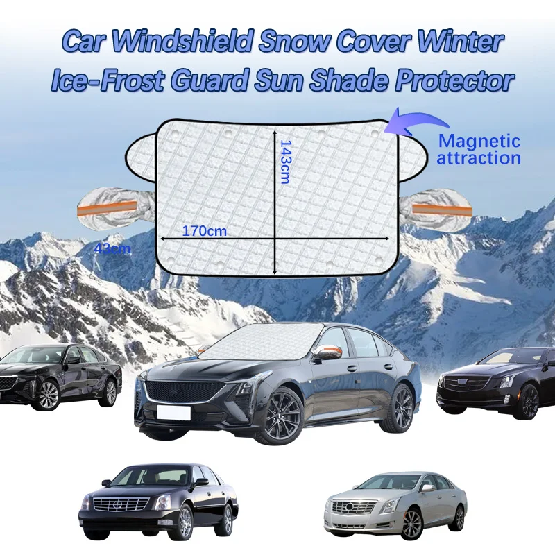 

Car Waterproof Cover Covers Awning Anti-Snow Windshield Proof Protective Cotton Sunshade Anti Ice Frost For Cadillac CT6 CT5 CT4