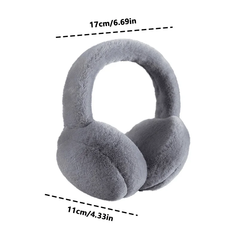 1PC Earmuffs foldable ear muffs winter ear bag warm ear cover windproof anti-freezing ear muffs plush ear warmer full plush