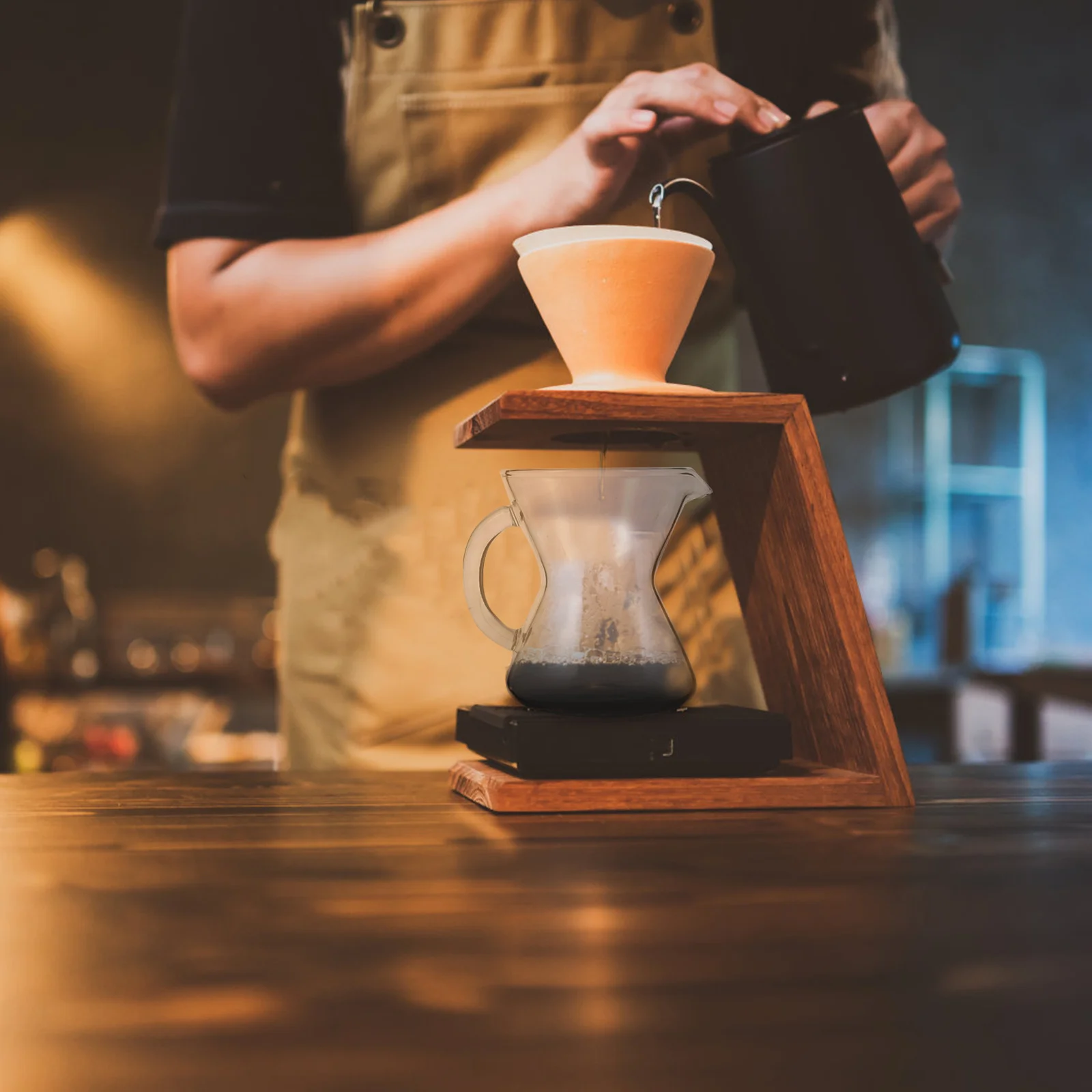 

Mini Hanging Handle Glass Coffee Pot 300ml Heat-Resistant Coffee Dispenser Practical for Home Office Bar