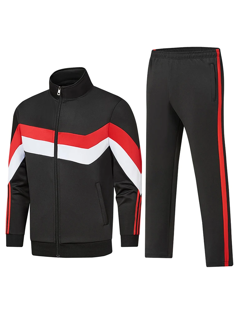 spring-2025-new-sportswear-set-for-men-and-women-casual-patchwork-color-blo-mid-year-stand-collar-open-cardigan-sweatirt