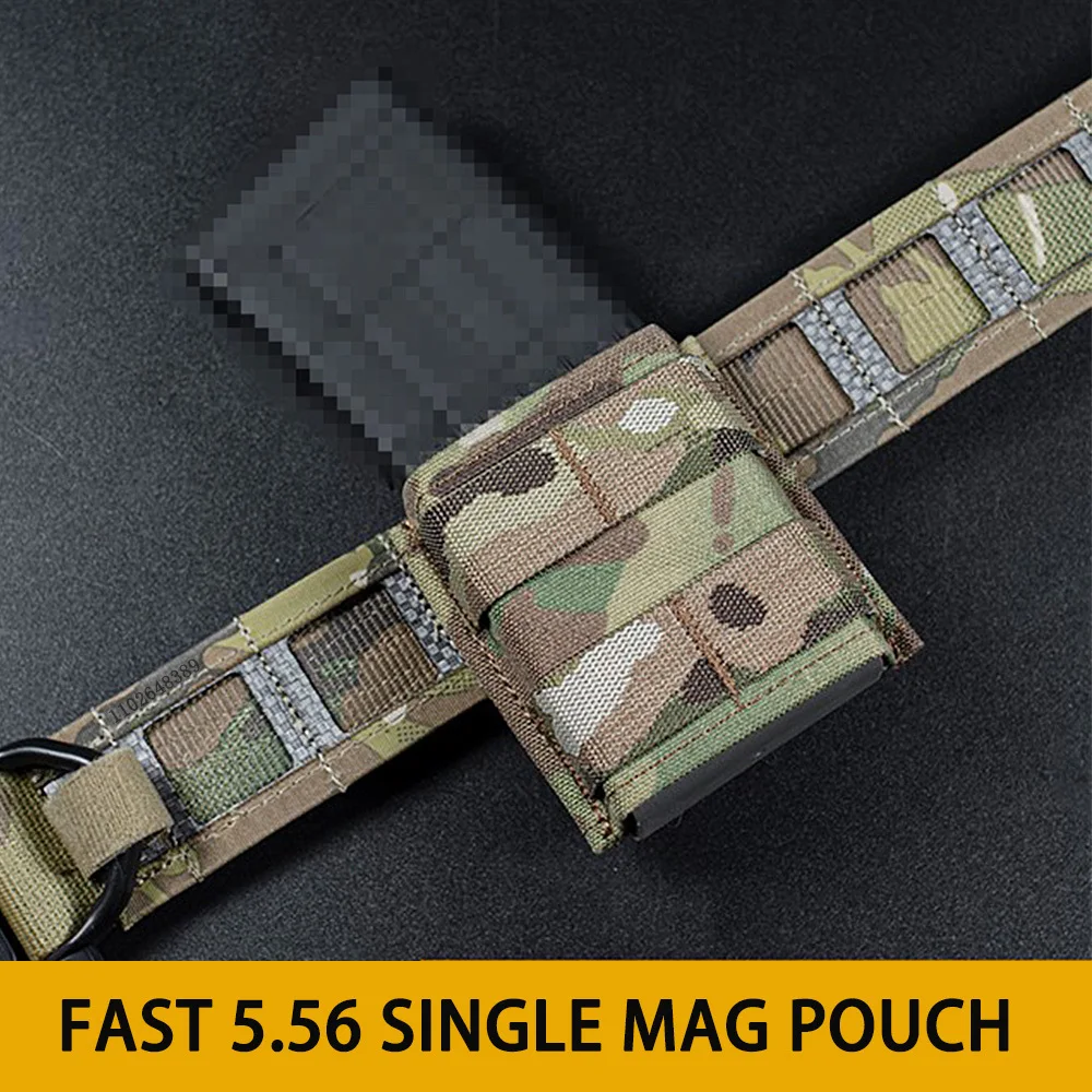 Bolsa táctica para revista rápida 5,56, bolsa corta individual Mag Kywi MOLLE, equipo de caza AR15 M4, accesorios para cinturón Airsoft para Rifle