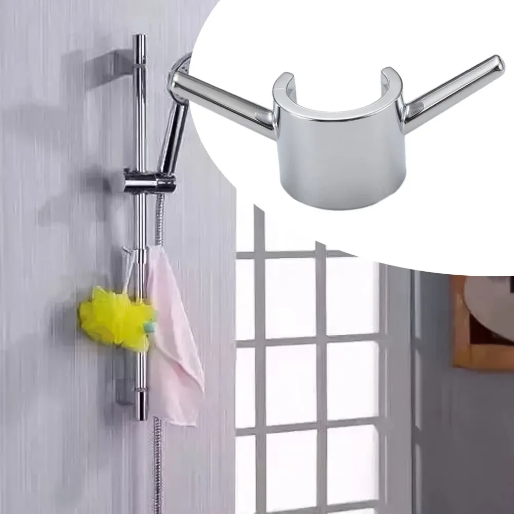 Showerhead Clamp Shower Nozzle Bracket Shower Rod Shower Head Holder Lift Seat Punch-free Small Hook Double Hook