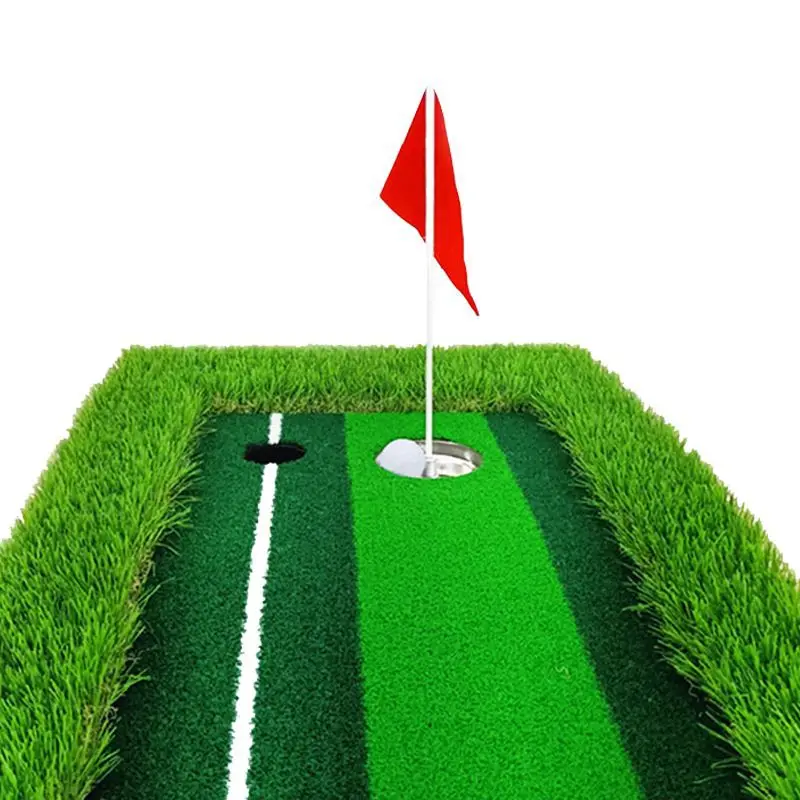 2026 Golf Indoor/Outdoor Putting Practice Trainer Adult Home Practice Mat EVA Baseplate Putting Green Grass Trendy Golf Fitnessp