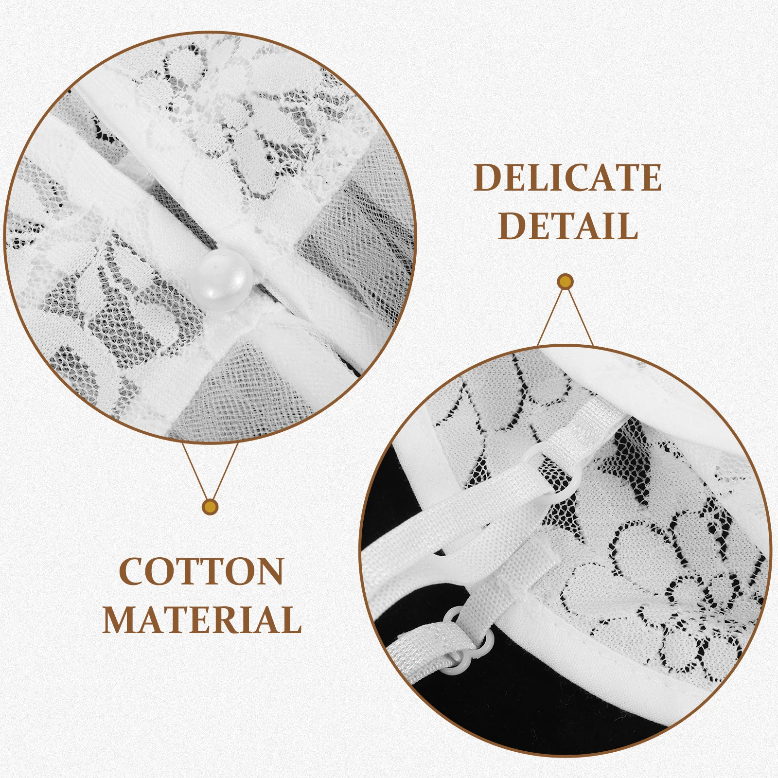 

Fake Detachable Collar Women White Faux Lace Collar Easy Assembly for Sweaters Dress Shirt Enhancer Fake Collars