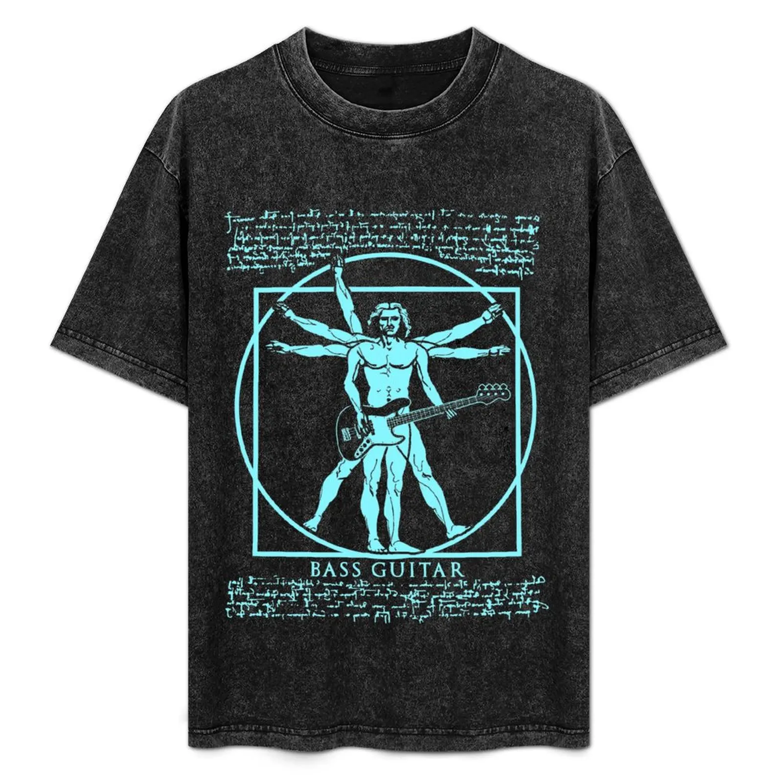 

Leonardo Da Vinci Vitruvian Man Bass Guitar T-Shirt essential t shirt croswit shirt man blue archive compression shirt men