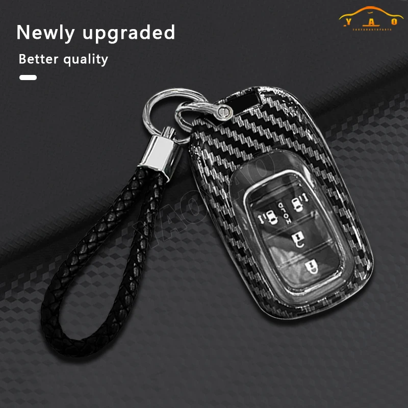 

ABS Carbon fiber Remote Car Key Case For Honda CR-V Civic Accord HR-V CR-V CRV HRV Fit City Odyssey XRV Hrv 2023 2024 Jazz Jad