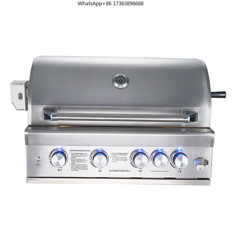 304 Stainless Steel Grill Accessories 6 Burner or 4 Burner Grill