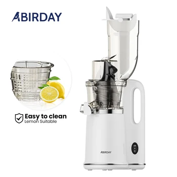 콜드 프레스 착즙기 대형 입구 BPA 프리 느린 저작 착즙기, 85mm 피드 슈트, 과일 야채 믹서기 세척하기 쉬움 