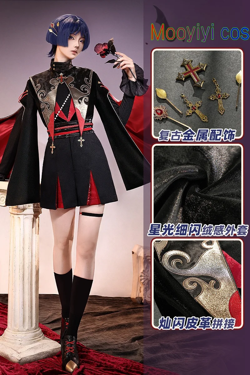 2024 جديد Mooyiyi كوس واندرر تأثيري حلي هالوين عيد الميلاد لعب الأدوار حفلة كوميدية Genshin تأثير S-XL قبعة غي Balladeer