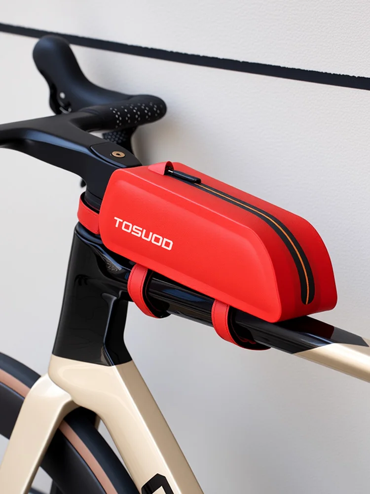 AliExpress TOSUOD Bike Top Tube Bag Waterproof 1.3L Capacity Strap Mount Reflective Lightweight Anti-Scratch Bicycle Bag for MTB Road Bike