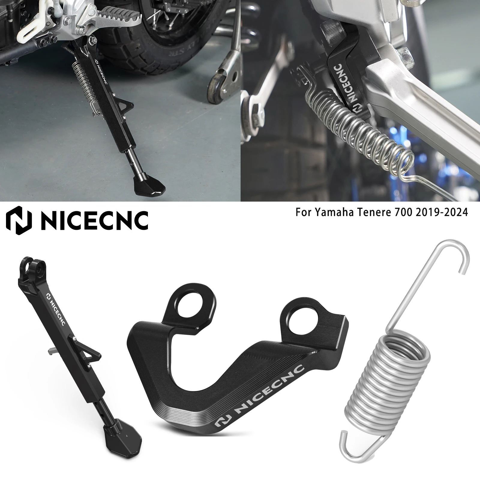 

For Yamaha Tenere 700 /XTZ700 2019-2024 Rally Edition 20-24 NICECNC Kickstand Switch Protection Adjustable Side Stand Kickstand