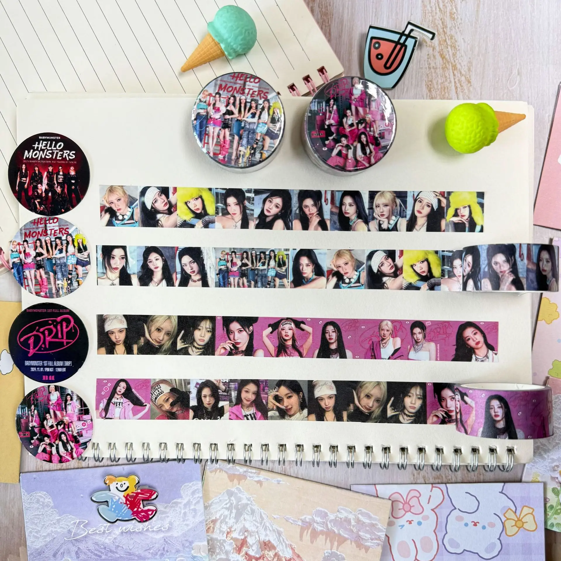 SKZOO رائجة البيع StrayKids الطرفية اشي الشريط DO IT ألبوم تحت عنوان ملصقات للمجلات لتقوم بها بنفسك مجموعة مروحة الحرفية