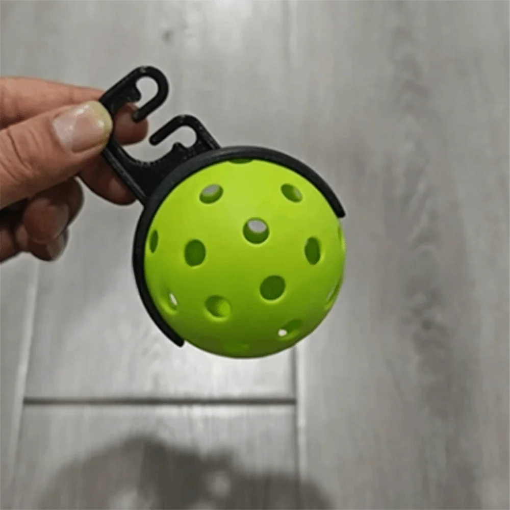 

2 шт. пластиковых держателей для мячей для пиклбола, подвесные, легко устанавливаемые, кронштейны для мячей для пиклбола, зажимы для сетки для пиклбола, аксессуары для пиклбола