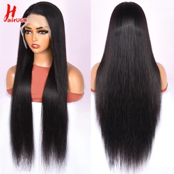 13*4 Lace Front Human Hair Wigs Pre-Plucked Non-Remy Brazilian 13x4 Straight Lace Frontal Wigs Transparent 4*4 Lace Closure Wigs