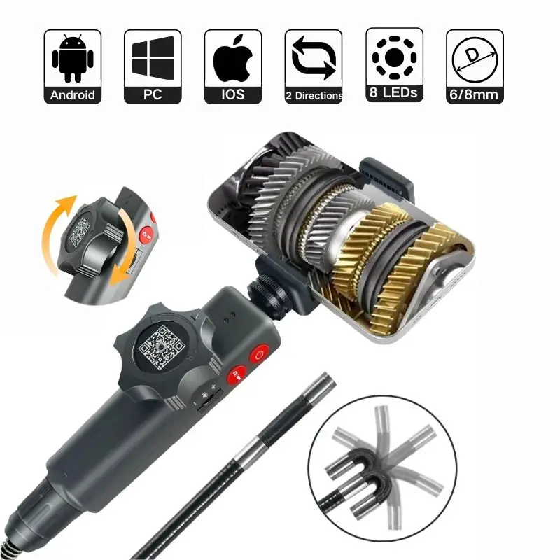 graus de direcao endoscopio industrial carros inspecao boroscopio camera com led para iphone android pc 60 mm 80 mm 20mp 180 01