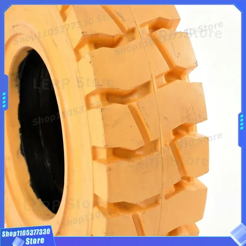 New Tafu Indoor Use White Rubber Solid Tyre Non-marking Design for Forklift Trucks High-Precision Logistics Warehouses