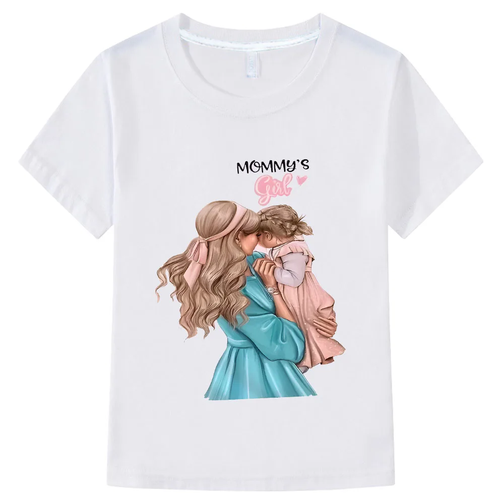 Mother's Day T-shirt Daughter Tshirt Mommy and Me Shirt Set Vacation Shirt Set Mother's Day Drop Ship Cartoon Short Sleeve Y2k